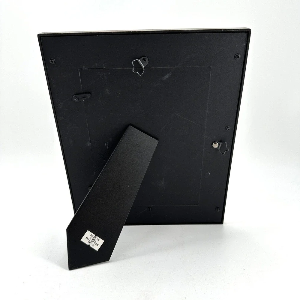 Wooden Photo Frame Dark Brown 5x7 Tabletop Display Stand Up Country‎